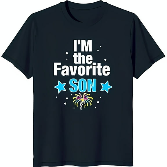 Favorite Son T-Shirt Dark Blue Tee with Stars Graphic