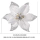 thumbnail image 2 of 30 piezas de flores decorativas navideñas, flores para decoraciones navideñas, decoración de copos de nieve, decoraciones artificiales para árboles, corona navideña para árboles de Navidad., 2 of 5
