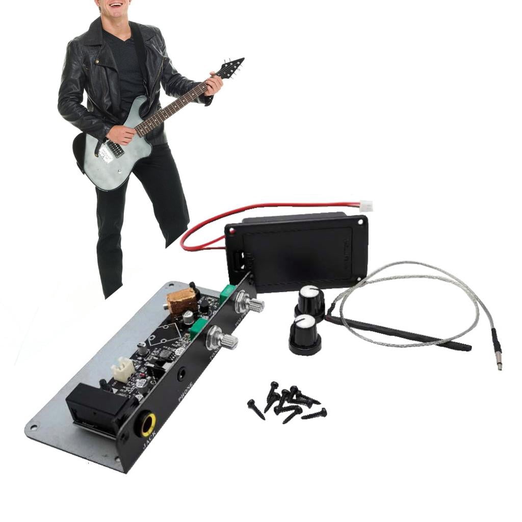 CEORPER Balanced Sensing Piezo Equalizer Silence Preamp Pickup Guitar Equalizer Pickup