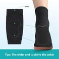 thumbnail image 4 of JIANFANG Achilles Tendon Heel Protector - Compression Padded Sleeve Socks Premium Gel Heel Socks for Haglunds Bump, Bursitis, Tendonitis & Tenderness - Regular Size - 2 Pairs, 4 of 8