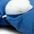 thumbnail image 3 of LeisureMod All Weather 2 Person Outdoor Hanging Egg Chair Cushion, Blue, 3 of 6