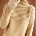thumbnail image 1 of Pull pour Femmes Col Roulé Tendance 2022 Nouveau Haut de Mode Automne et Hiver Pull Coréen Tricoté, 1 of 7