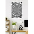 thumbnail image 3 of Zebra Stripe Optical Illusion Wall Poster, 22.375" x 34", 3 of 4