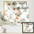 thumbnail image 4 of Designart 'Orange and Green Wildflowers I' Modern Framed Canvas Wall Art Print, 4 of 5
