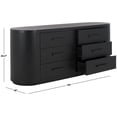 thumbnail image 3 of Safavieh Lauryn Wood Oval Dresser in Black, 3 of 13