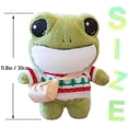 thumbnail image 2 of Juguetes De Peluche De Rana Lindo Muñeco De Peluche De Juguete Animal De Dibujos Animados Juguete Para Regalo Para Niños Niñas Amigos 11,8 Pulgadas sonducket FN006825-01, 2 of 5