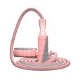 thumbnail image 1 of Cuerda para saltar de algodón ajustable, cuerda para saltar ponderada para mujeres, adultos y niños, ejercicio físico atlético, cuerda para saltar (rosa), 1 of 3