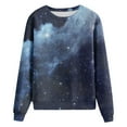 thumbnail image 6 of Bibifish Womens Tie Dye Sweatshirt Colorful Printed Crewneck Long Sleeve Sweatshirts Casual Loose Fit Cozy Spring Fall Graphic Pullover Tops, 6 of 6