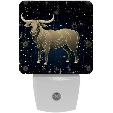

Taurus LED Square Night Light - Modern and Stylish Plug-in Lamp for Bedside or Hallway - Energy Efficient and Soft Glow Indoor Lighting