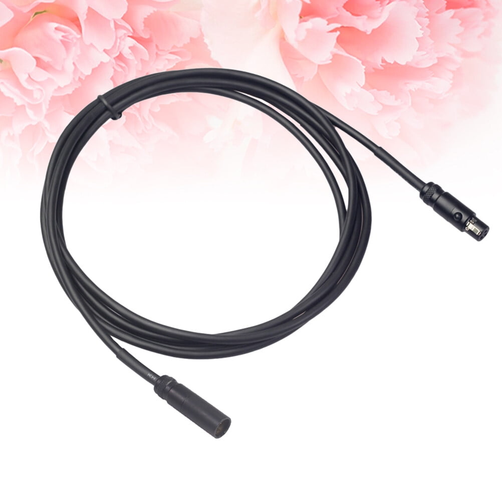 Mini XLR male to Female Microphone Wire Audio Extension Cable Mic Wire Cord for Video Camera DSLR (Black), Size: 20x15x2CM