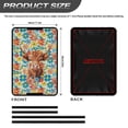 thumbnail image 3 of FUIALDOLG RV Door Window Shade Cover, Camper Sunshade Privacy Screen Window Cover, 17.3x26 inches，Travel Trailer Motorhome Sun Shade RV Accessories, Brown Highland Cow Floral, 3 of 7