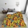 thumbnail image 5 of Honeii Dancing African Womens Print Fleece Blanket - Throw Blanket for Bed, Sofa, Couch, Camping, and Travel , Microplush Ultra Soft Warm Blanket-40"x30", 5 of 7