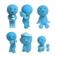 thumbnail image 4 of Dreams Smiski Glow In The Dark Figure, Smiski Bath Series, Random Style, 1 Blind Box, 4 of 9