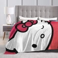 thumbnail image 5 of Hello Kitty Blanket, Super Soft Throw Blanket, Cozy Flannel Blankets For Boys Girls, Warm Blankets For Couch Sofa Bed, 40"X30", 5 of 9