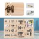 thumbnail image 5 of 2 Set Busy Board DIY Lock Latch Material Didáctico Preescolar Para Kds, 5 of 8