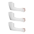 thumbnail image 1 of Mangas Protectoras Algodón Suave Compresión Para Brazos 3 Pares Unitalla Blanco, 1 of 5
