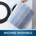 thumbnail image 2 of Evlmd Bathroom Rugs Sets 2 Piece, Soft Absorbent Microfiber Bath Rug Set, Non-Slip, Machine Wash Dry, Plush Shaggy Bath Mats for Bathroom (24"x16"+U-24"x20", Blue), 2 of 6
