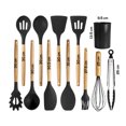 thumbnail image 2 of Juego de Utensilios de Cocina | Kit 12 Piezas de Cocina | Set de Instrumentos de Silicona | Mango de Madera Resistentes | Herramientas de Cocina Multifuncionales, 2 of 5