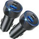 thumbnail image 1 of Cargador de coche USB C JUNVANG de 67 W y 3 puertos para iPhone iPad Samsung, 1 of 7