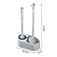 thumbnail image 3 of Toilet Bowl Brush And With 2 Type Brush(Round Brush + Flat Brush) Toilet Bowl Brush Clean Every Corner Of The Toilet, 3 of 9