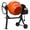 orange, variant on Gewna 4.3 Cu.ft. Strong Power Heavy-Duty Electric Concrete Mixer Machine 450W 3/5HP with Wheel&Stand for Stucco,blue