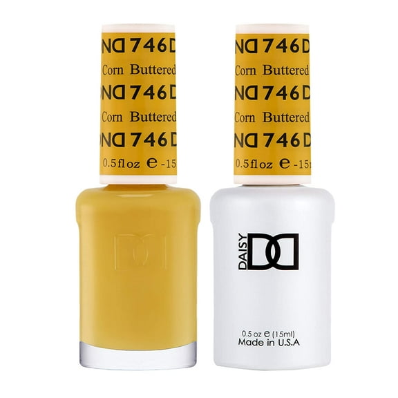 DND Nail Polish Gel & Matching Lacquer Set Duo 746 Buttered Corn