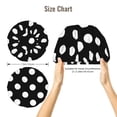 thumbnail image 5 of Fuzoiu Black and White Polka Dot Print Adult’s Satin Sleeping Cap,Satin Bonnet,Silk Bonnet,Hair Bonnet for Sleeping,Hair Bonnets for Women Curly Natural Hair, 5 of 6