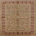 thumbnail image 1 of Ahgly Company Indoor Square Mid-Century Modern Light Brown Oriental Area Rugs, 5' Square, 1 of 6