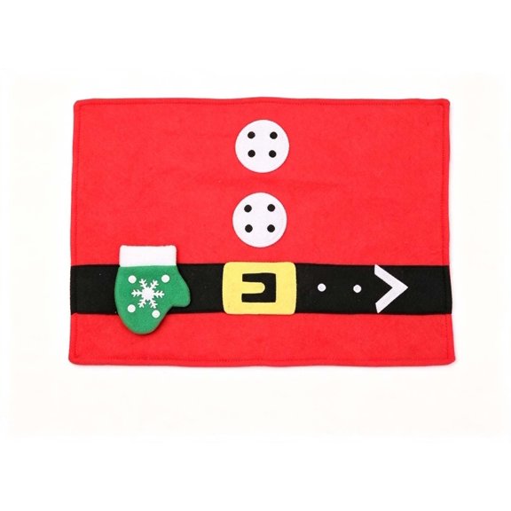 Christmas Table Placemat Table Mat Festive Holiday Dining Table Cover Cloth Decor for Kitchen Coffee Table Home Dining Party Christmas Table Setting Holiday Decoration Mat