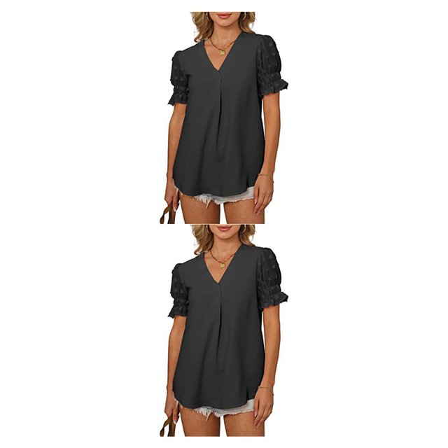 Qarigey Blusa holgada para mujer, camisa bonita informal con flores, disfraz de vacaciones en la playa, fiesta de verano, Top fresco, Type8 NO8
