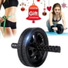 Ab Workout Wheel Ab Roller Wheel AB Abdominal Wheel Roller Gym Strength Trainer Body Workout Exercise Equipment Christmas Gift