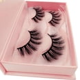 thumbnail image 3 of 2 Pares de Pestañas Naturales Falsas Perfecl 1,7 cm Con Caja de Regalo Rosa, 3 of 8