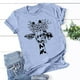thumbnail image 2 of Blusa informal de manga corta con estampado de cuello redondo para mujer Pompotops  hfajkhk127532, 2 of 4