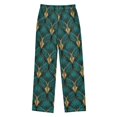thumbnail image 2 of FORMRS Kids Pajama Pants with Pockets Size 11-12Y Boys Lounge Sleep Bottoms, Green Abstract Pattern, 2 of 8