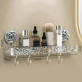 thumbnail image 3 of 4X Light Luxury Style Punch-Free Storage Rack, Shower Suction, Suction Cup Shelf, Shower Dispenser Soap Organizer, 3 of 6
