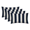 thumbnail image 1 of RSH Décor Indoor Outdoor Set of 4 Pillows 26" x 16", Navy Blue & White Stripe, 1 of 6
