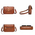 thumbnail image 3 of Bolso cruzado de lujo para mujer, Cartera de hombro de cuero suave de alta calidad, de diseñador famoso, 2024, 3 of 6
