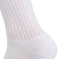 thumbnail image 3 of Cotton Crew Socks for Women White 6 Pairs Size 10-13, 3 of 8