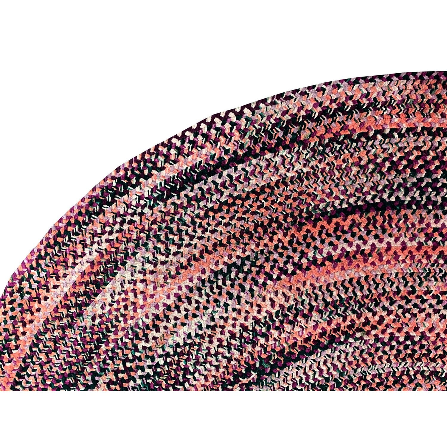 Better Trends Braided Runner Rug 24"x 72" 100% Cotton Rug for Indoor Use, Area Rug for Bedroom Ombre Chenille Collection - (Burgundy)