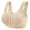 Beige, variant on Women's Transparent Shoulder Strap Backless Bra - Convertible Straps, Wireless Design, Sexy Comfortable Lingerie