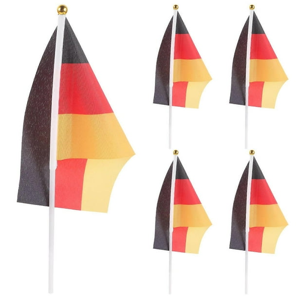 Portable Hand Flags for Patriotic Celebrations, Durable Waving Design, Brazil Fans