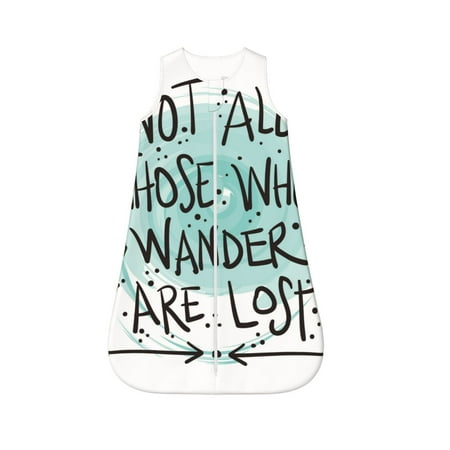 

Rocae Not All Who Wander Are Lost1 for Baby Unisex Sleeping Bag Sack Blanket baby sleep sack Wearable Blanket for Newborns Boys Girls-Small