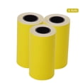 thumbnail image 4 of Graflsoa 3-Pack Thermal Sticker Rolls for Mini Printers, 57x30mm, Yellow, Compatible with Pocket Printers like Meow Meow & Ailixiong, 4 of 6
