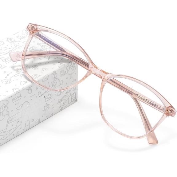 Blue Light Blocking Glasses Anti UV Glare Blue Light Glasses for Women TV Phone Computer Gaming Eyeglasses Liberty ( Brown)