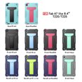 thumbnail image 4 of Case for Samsung Galaxy Tab A7 Lite 8.7 2021 SM-T220/T225/T227 Tablet, 3 Layer Protective Heavy Duty Rugged Kickstand Hybrid Shockproof Cover, 4 of 4