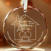 House Warming Gifts New Home - Housewarming Gifts for New House, Housewarming Gift Ideas Presents for Women, Couple - New Home Gifts for Home, New Home Owners Gift Glass New Home Ornament 2025