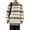 Coffee, variant on Men's Long Sleeve Pullover Sweater Cozy Mock Neck Knitwear Soft Top Knitted Fashion Crewneck Holiday Casual Zebra Strips Large