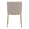 thumbnail image 4 of Nordvest Dining Chair Beige & Gold, 4 of 5
