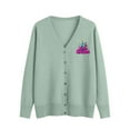 thumbnail image 1 of Cardigan pour Femmes, Chandail Décontracté Col Cardigan Manches Longues Grande Taille Tricoté, Cardigan pour Femmes, 1 of 5