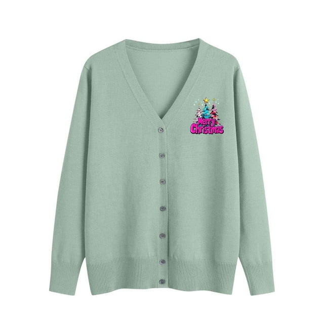 Cardigan pour Femmes, Chandail Décontracté Col Cardigan Manches Longues Grande Taille Tricoté, Cardigan pour Femmes
